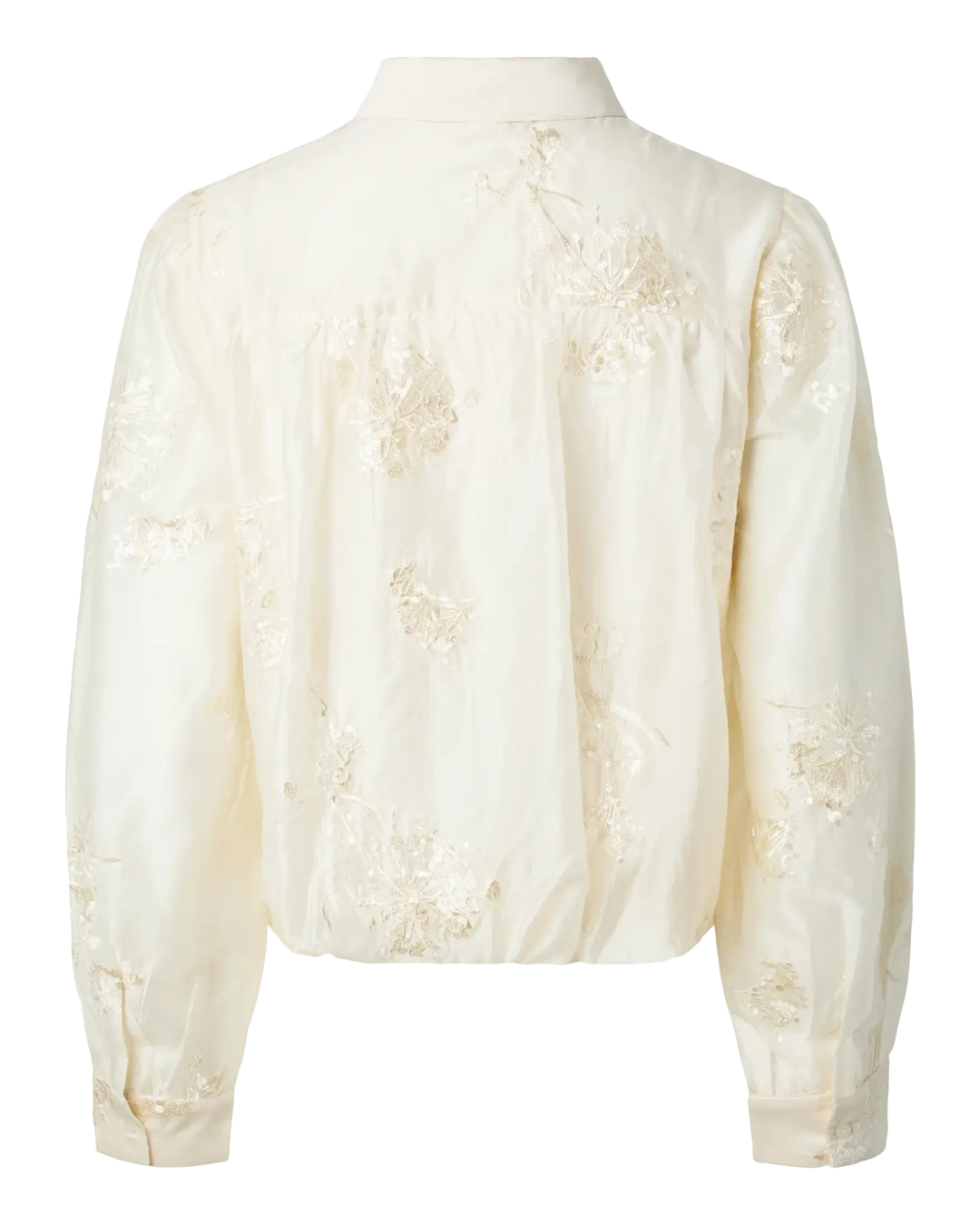 Blus Mila show brodyr guldbeige - 6