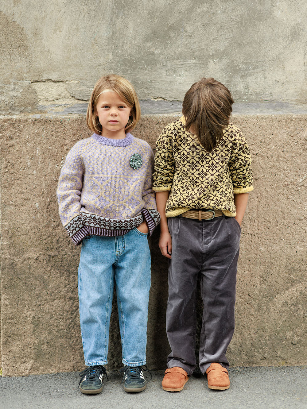 Sandnes Rose Junior 2608_02 (2-14 år) (20 m flerfärgstick st 4) - 2