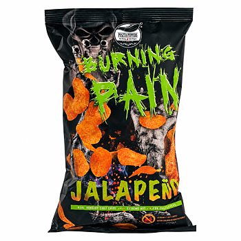 Puszta Peppers Burning Pain Jalapeño Chips 80 g – spicy chips