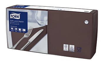 Tork Mjuk Lunchservett Brun