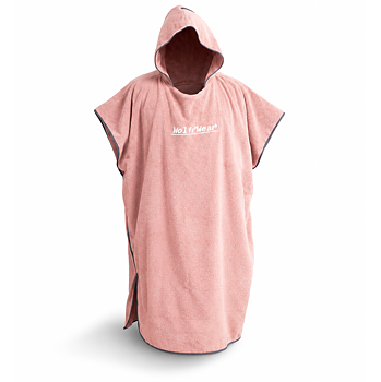 Poncho Towel De luxe Extra Thick and Fluffy - Wolffwear  - Pink/Gray - PRE-ORDER