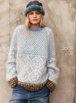 Sandnes Rose 2609_02 (16 m flerfärgsstick st 5)