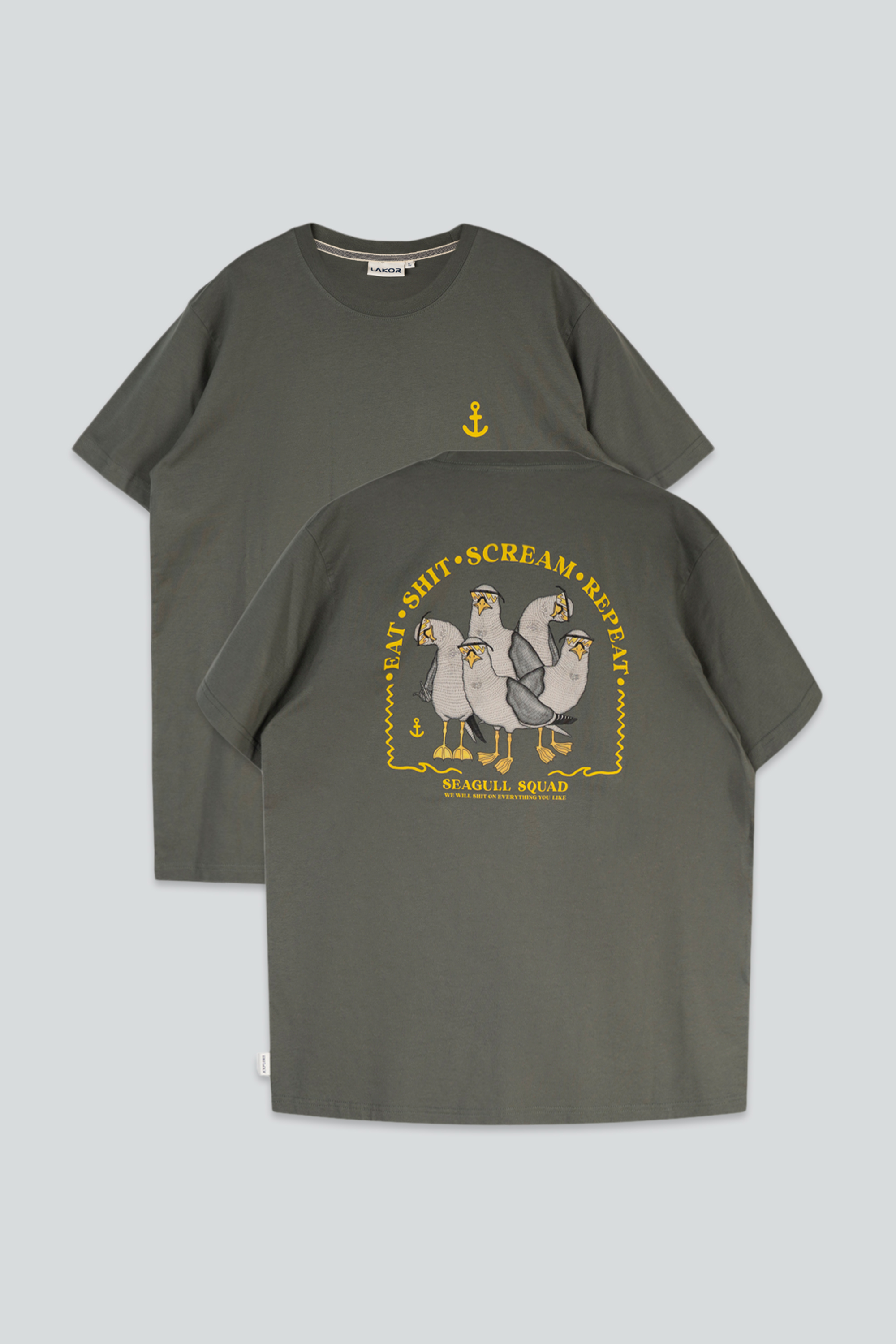 Lakor Seagull Squad Back T-shirt Urban Chic - 5