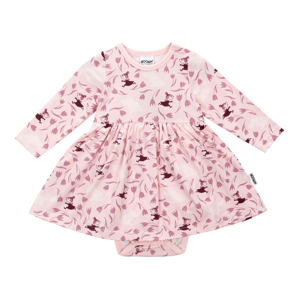 Moomin Baby Romper - Floral Print, Pink
