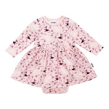 Moomin Baby Romper - Floral Print, Pink