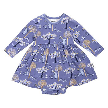 Moomin Baby Bodysuit - Filifjonkan Blue