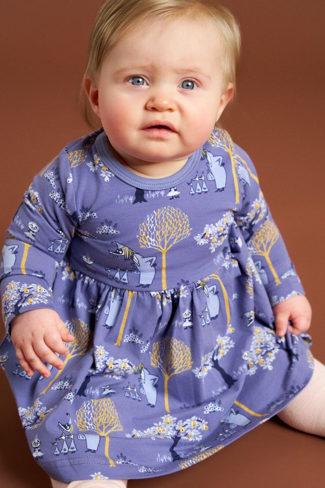 Moomin Baby Bodysuit - Filifjonkan Blue - 2