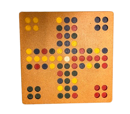 Fia-spel (utan pjäser) trä 49x49 cm