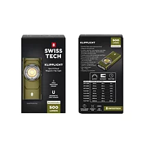 SWISSTECH  KLIPPLICHT uppladdningsbar clipslampa - 500 lumen ST088027