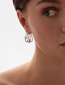 Kehät earrings small silver