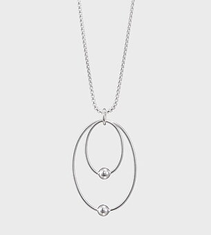 Kehät halsband silver