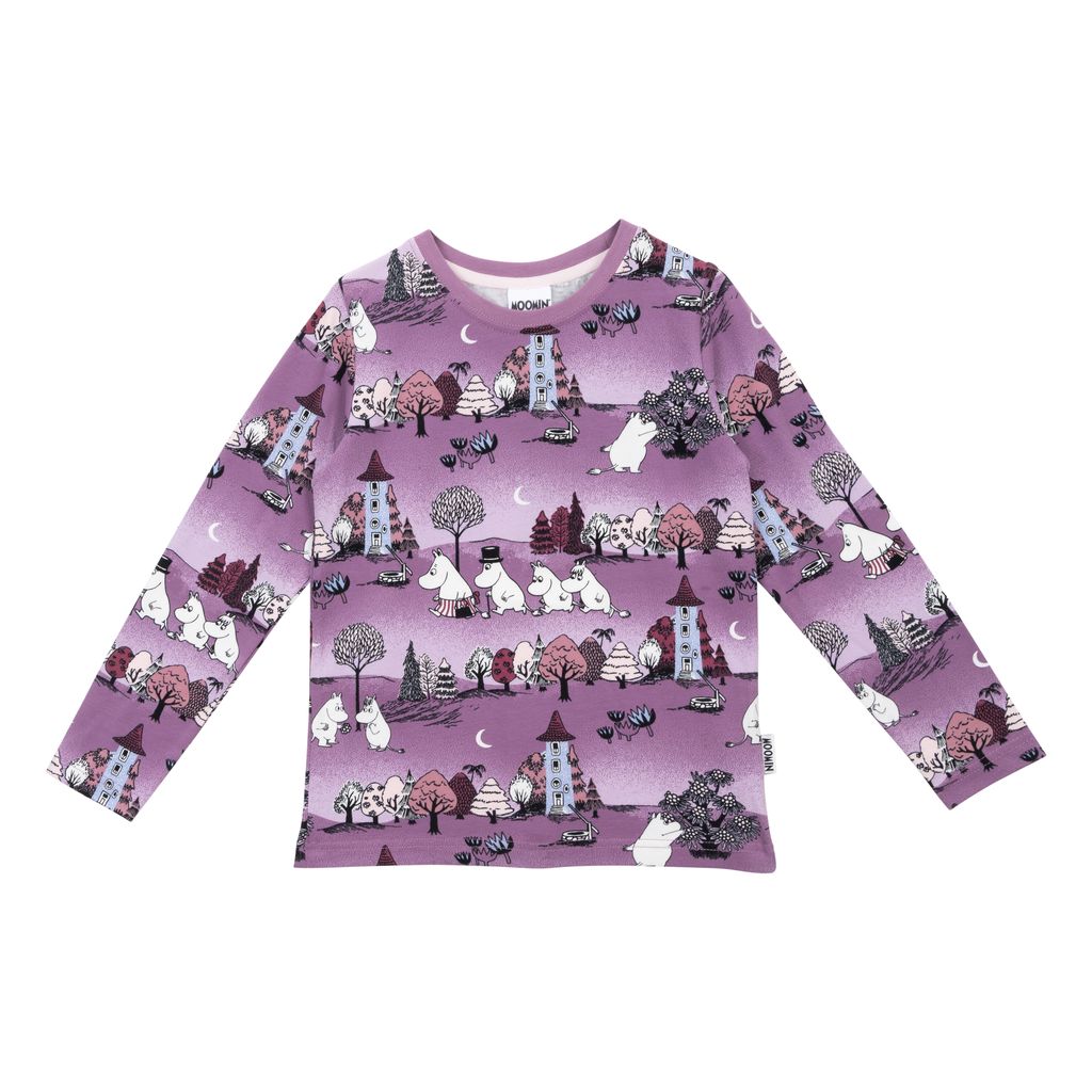 Moomin Kids' Sweatshirt - Moonlit Night Purple