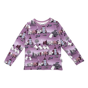 Moomin Kids' Sweatshirt - Moonlit Night Purple