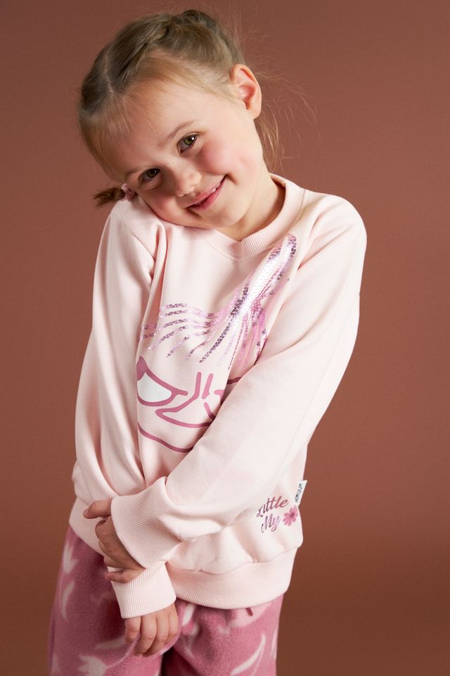 Moomin Kids' College Sweatshirt - Playful Pink - 2