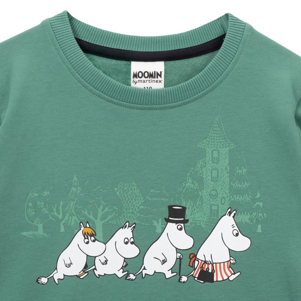 Moomin Kids' College Sweatshirt - The Wanderers Green - 5