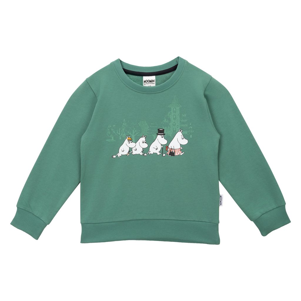 Moomin Kids' College Sweatshirt - The Wanderers Green