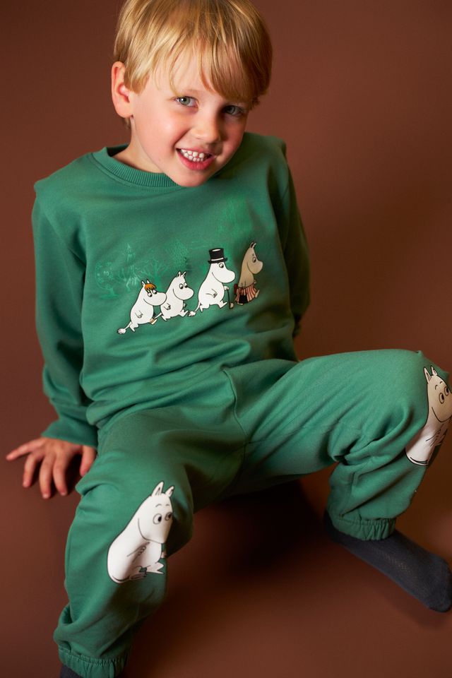 Moomin Kids' College Sweatshirt - The Wanderers Green - 2