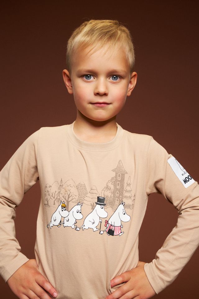Moomin Kids' Sweatshirt - The Wanderers, Beige - 2