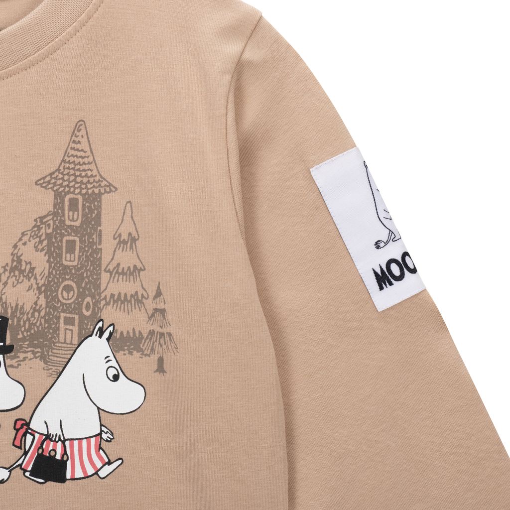 Moomin Kids' Sweatshirt - The Wanderers, Beige - 4