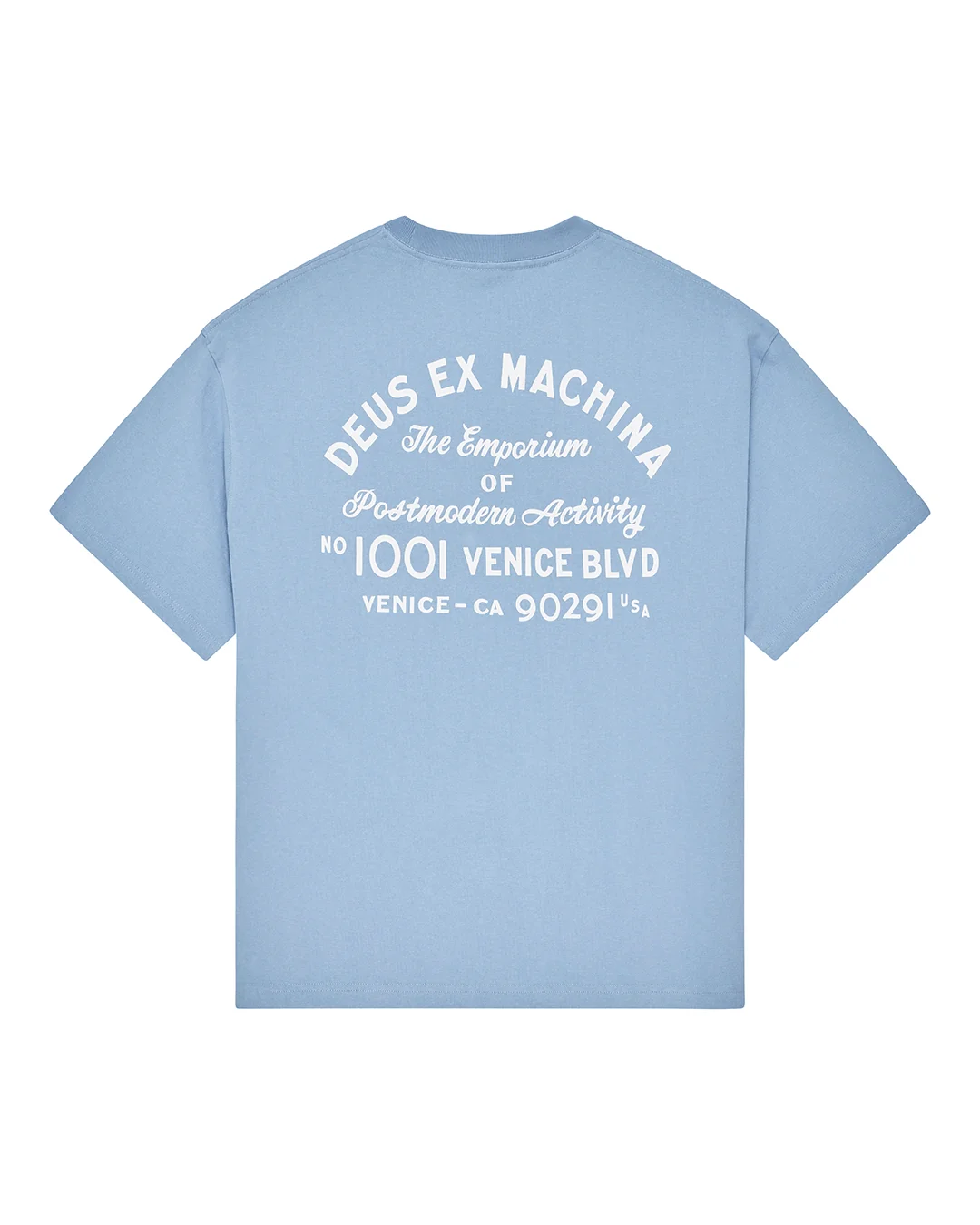 Deus t-shirt Venice sign glacier blue - 2