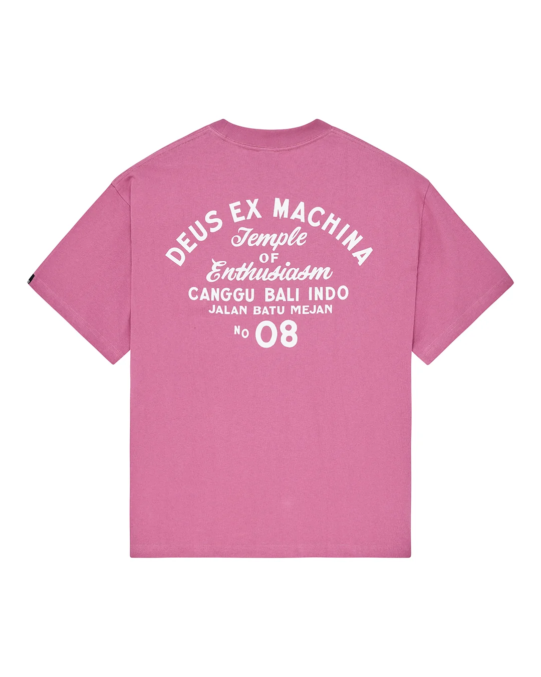 Deus t-shirt Canggu sign Red violet - 2