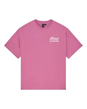 Deus t-shirt Canggu sign Red violet