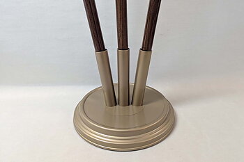 Ceremonial Flag Floor Stand 3a  Stright Gold colored 32 cm