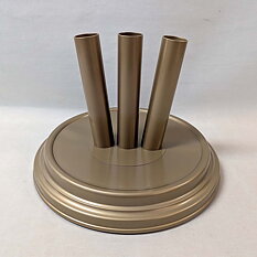 Ceremonial Flag Floor Stand 3a  Stright Gold colored 32 cm