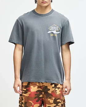 Deus t-shirt Easy Peacey antracite grey
