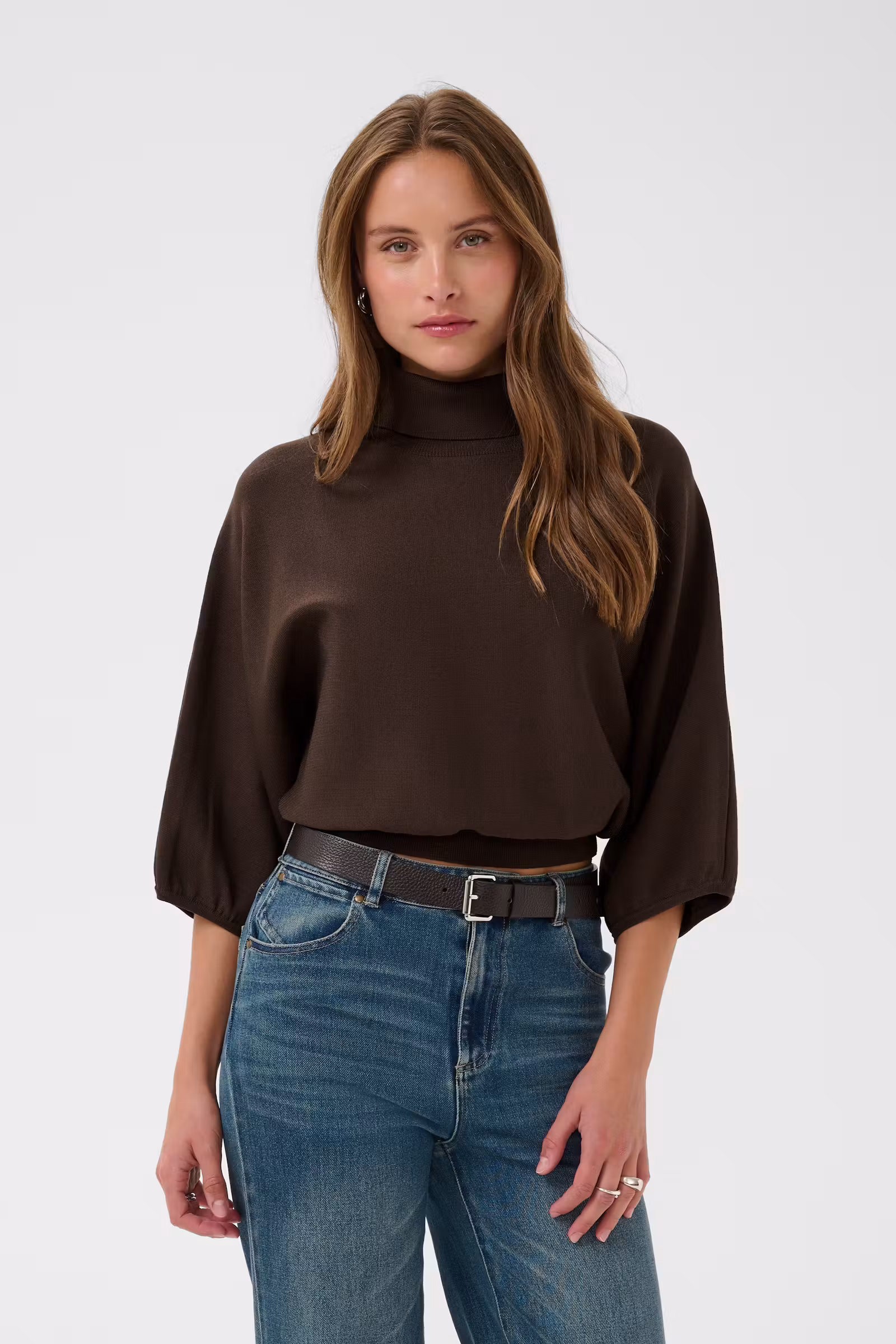 Saint Tropez Uzdina Pullover Chocolate Brown