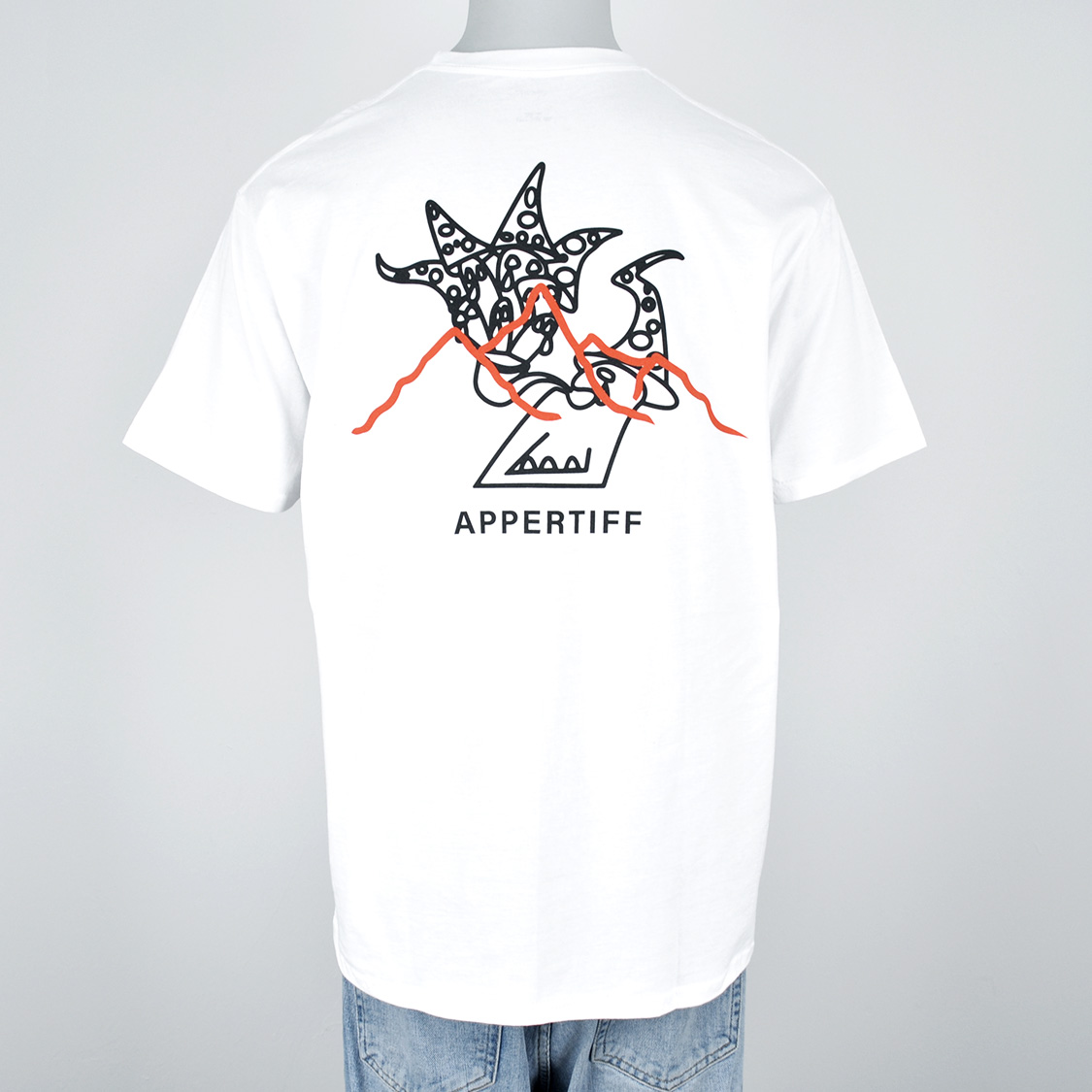 Appertiff - Bakkå Horizon T-shirt White/Black