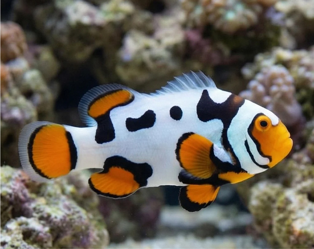 Amphirion percula Black Picasso Par (reef safe)