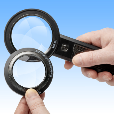 LightCraft Dual-Lens LED Magnifier - 2