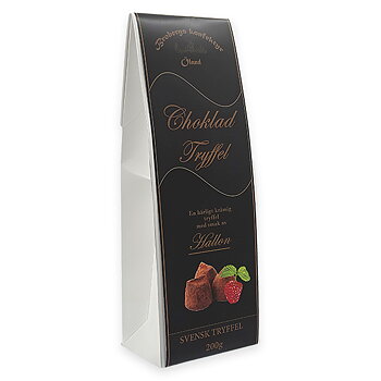Chokladtryfflar Hallon, Brobergs Konfektyr, 200 g