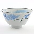 Carl-Harry Stålhane (1970s) Unique Bowl with Blue Abstract Decor 17/9 cm