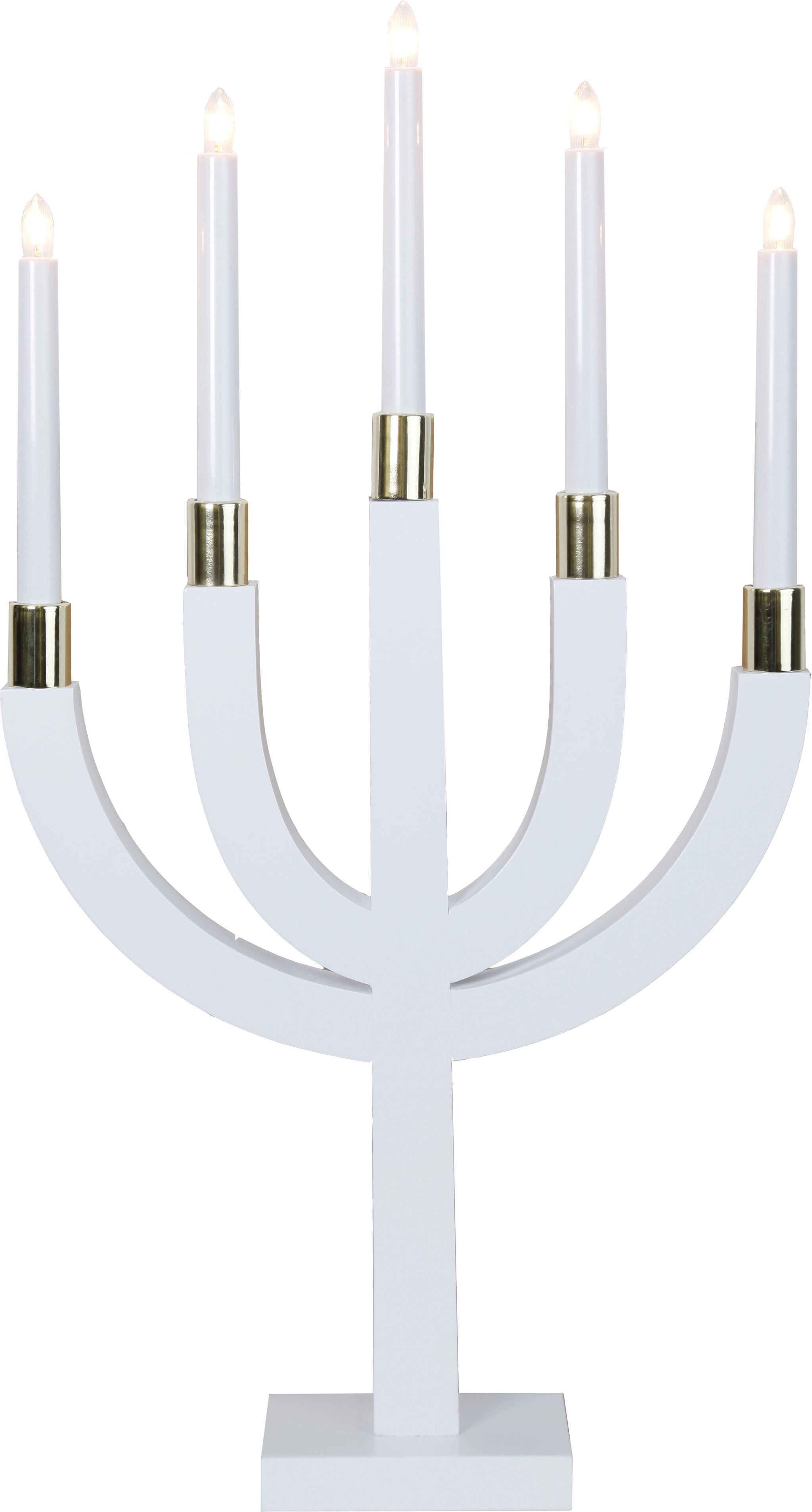 Elljusstake / Vit / H:67cm