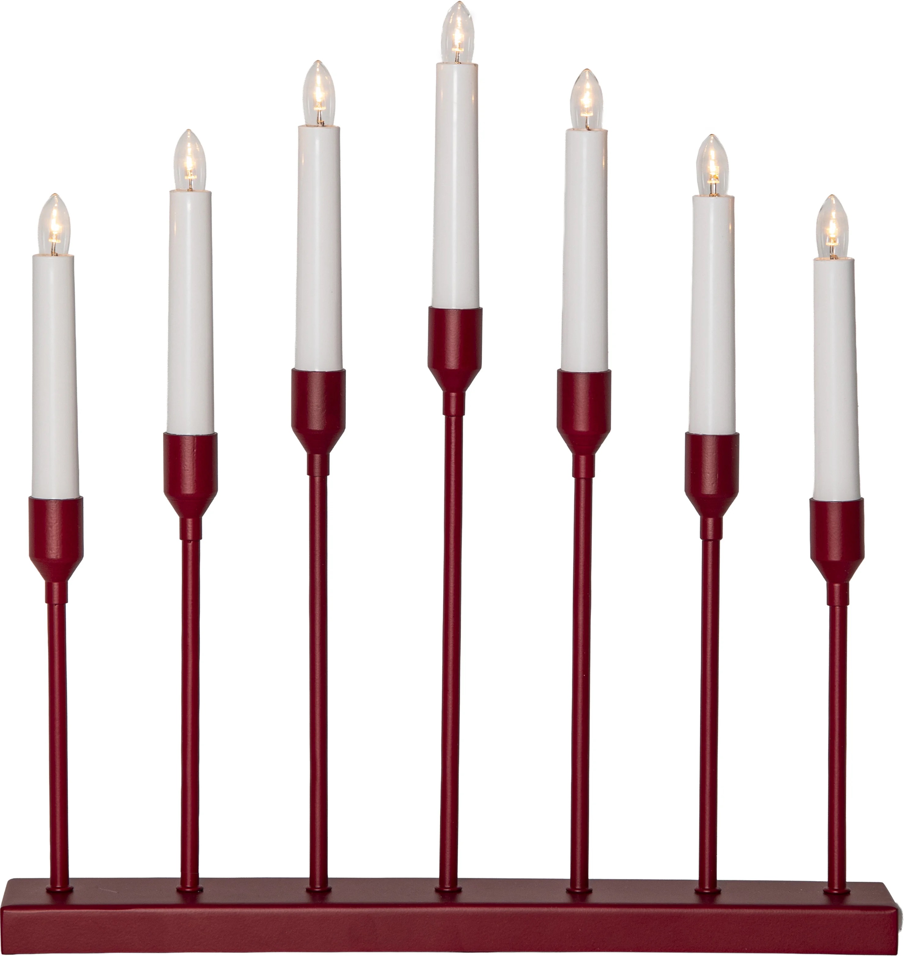 Elljusstake / Röd / H: 40cm