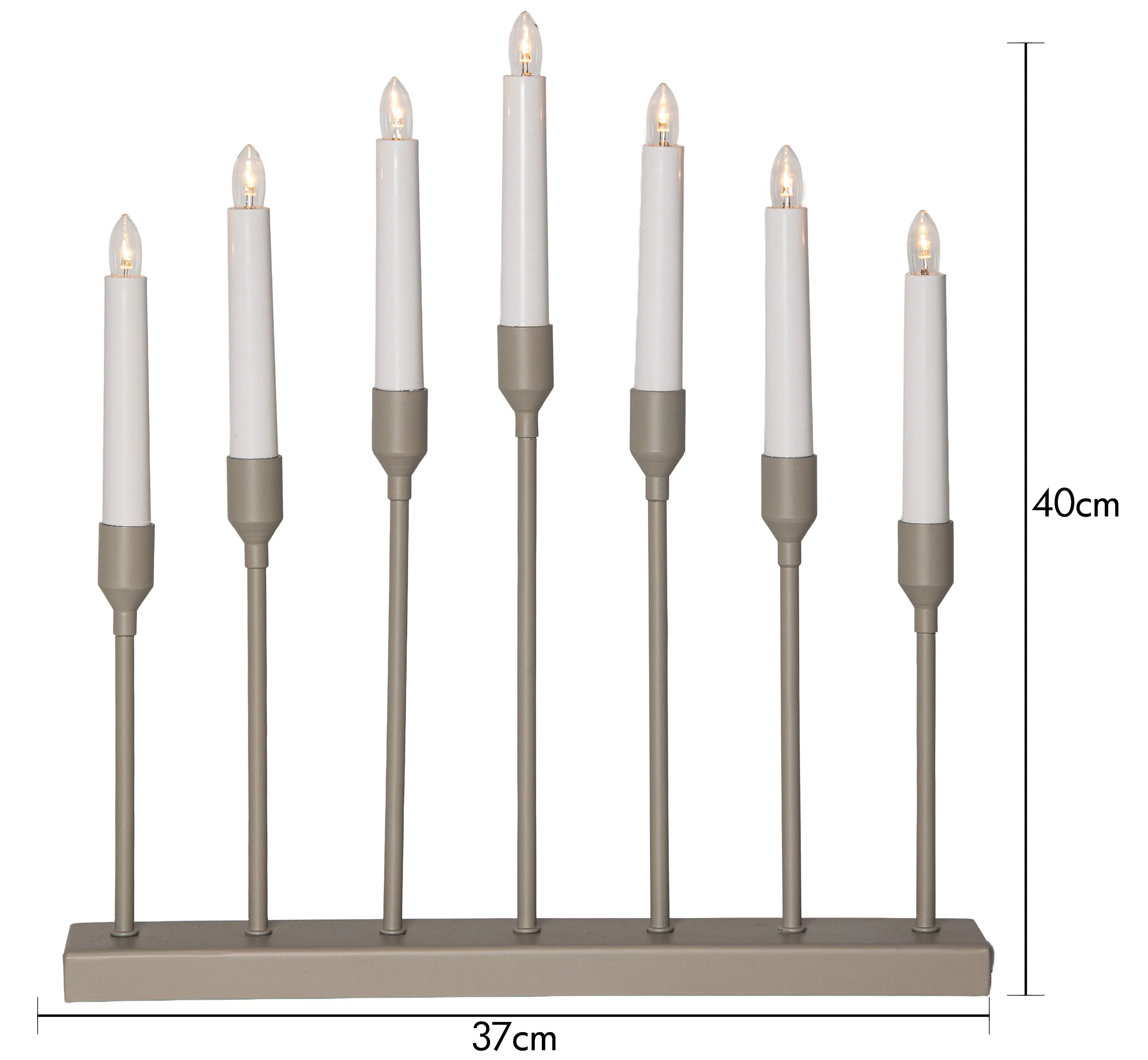 Elljusstake / Taupe / H:40cm