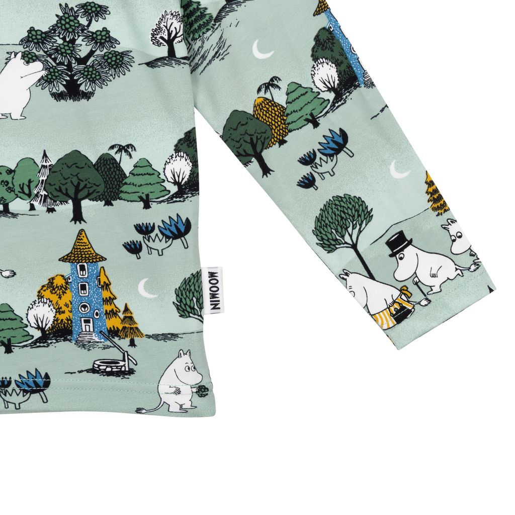 Mumin Barn Tröja - Månskensnatt Grön - 4