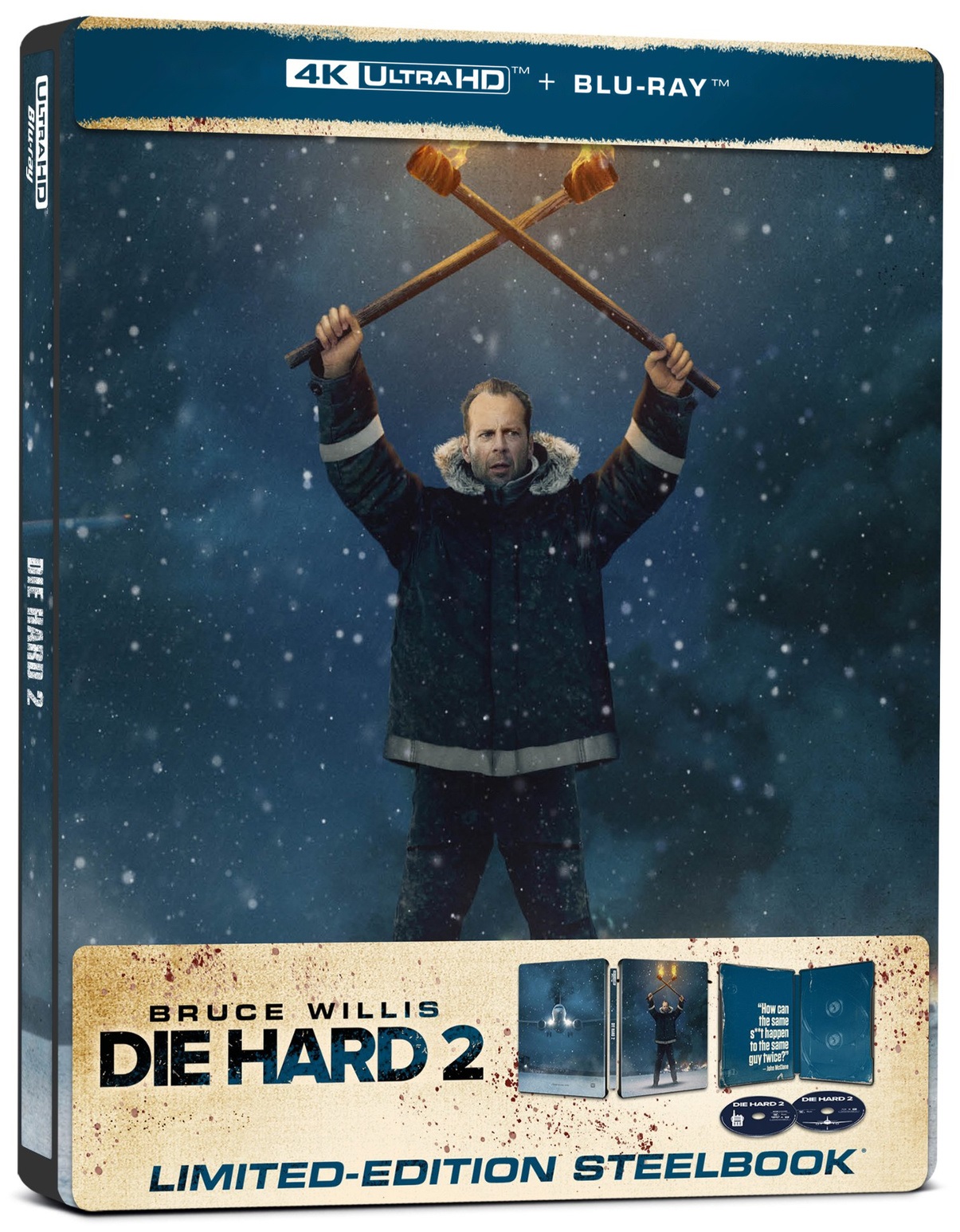 Die Hard 2 (Limited Edition Steelbook) (4K Ultra HD + Blu-ray)