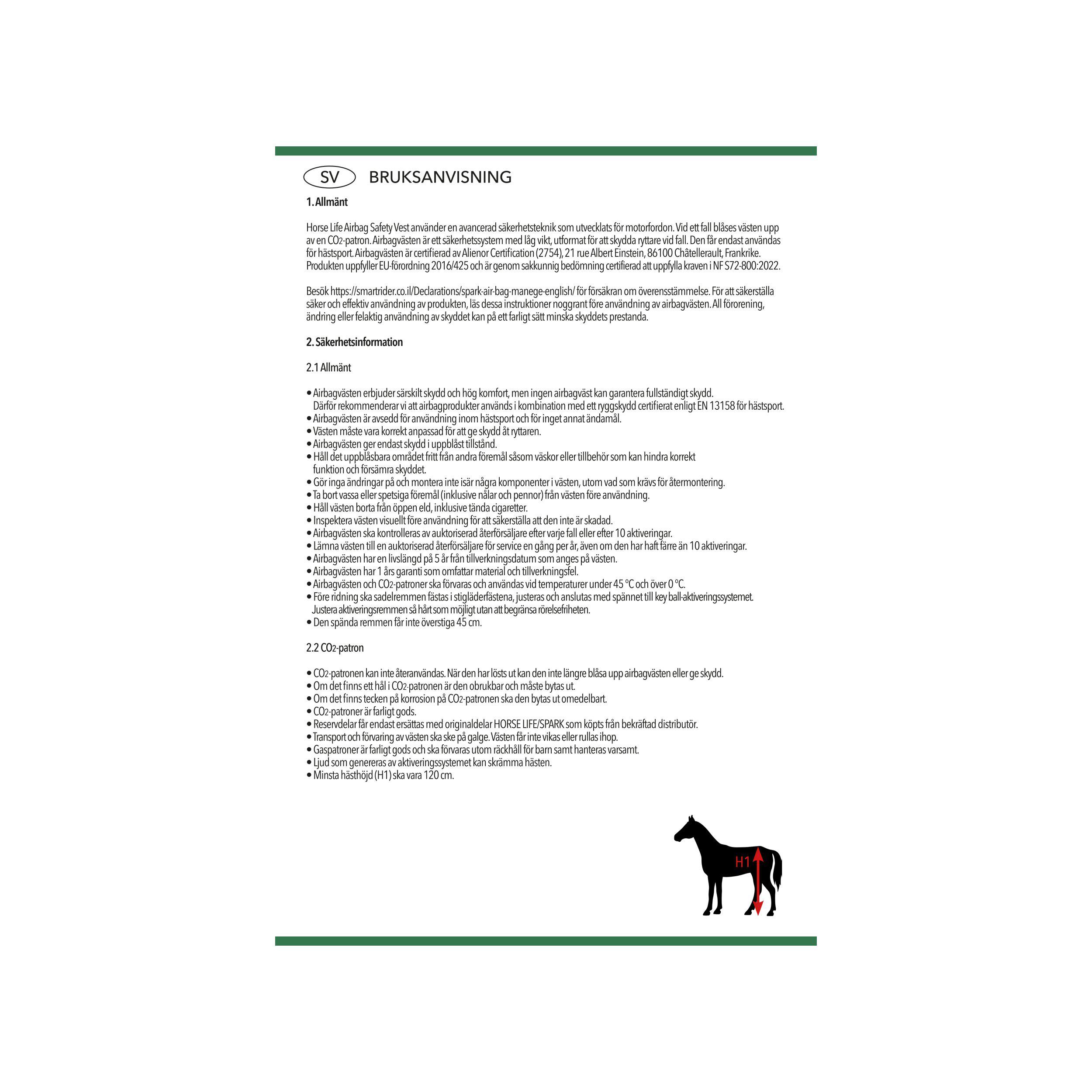 Airbag vest Horse Life Flexflow - 18