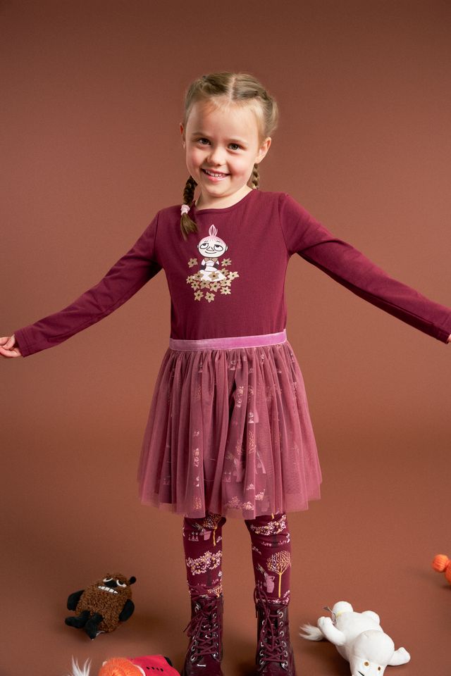 Mumin Barn Klänning - Lilla My Burgundy - 2