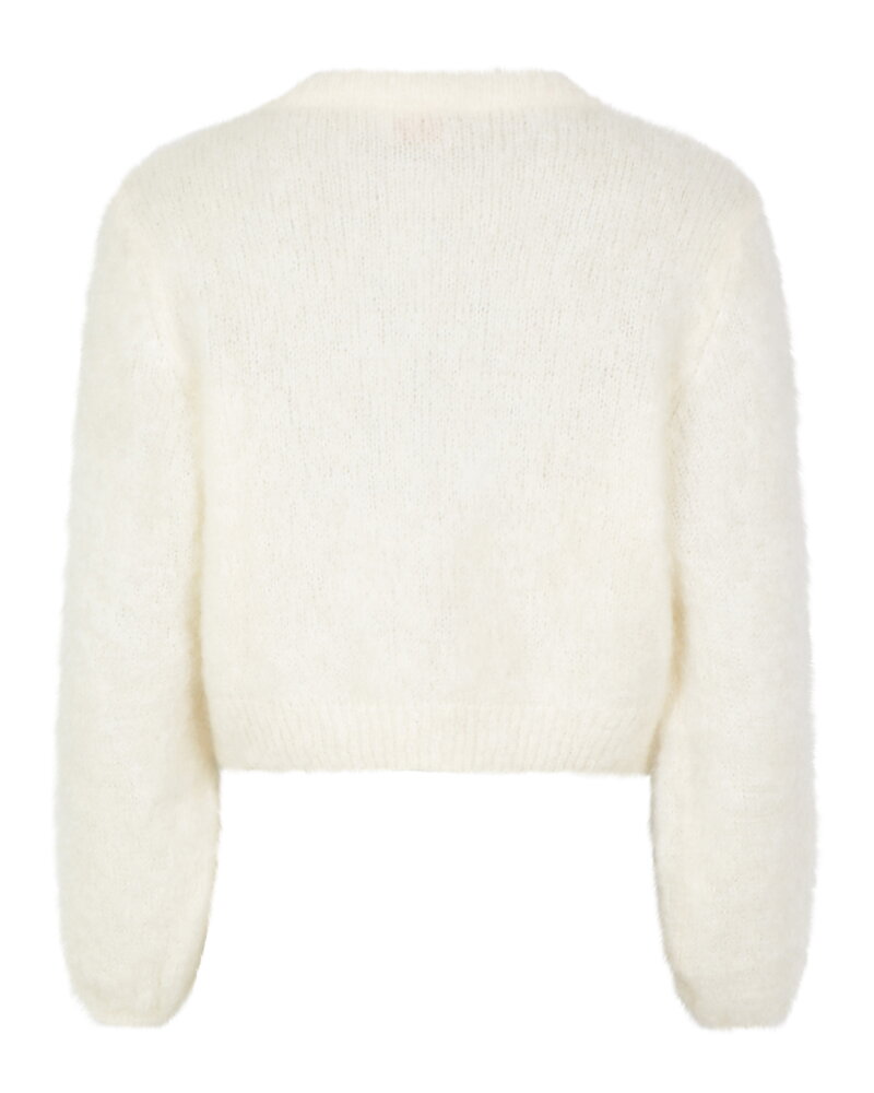 Mohairkofta Laura onesize rundringad offwhite
