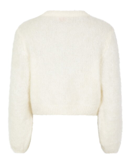 Mohairkofta Laura onesize rundringad offwhite - 2