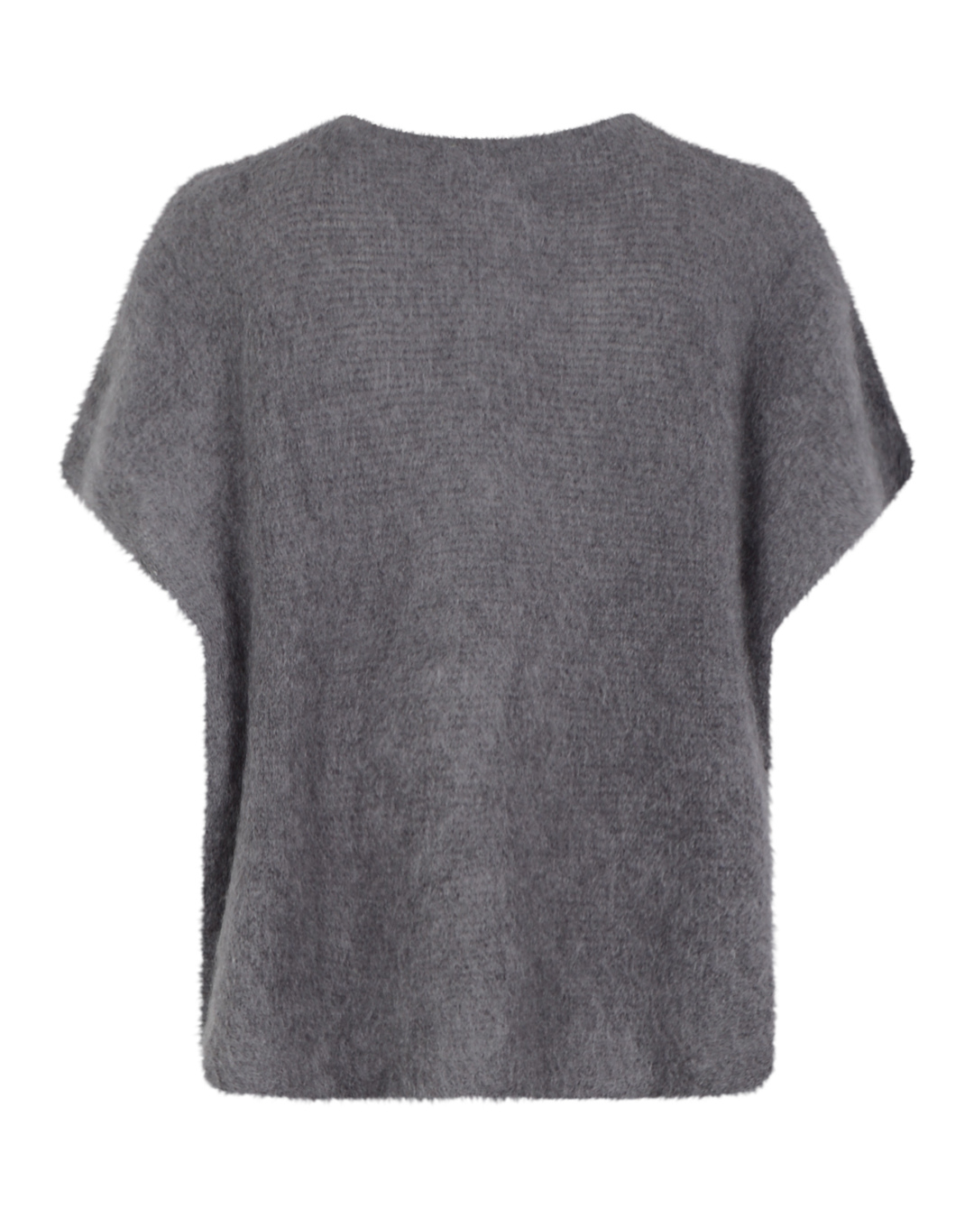 Väst Freja oversize onesize silverknappar grå - 3