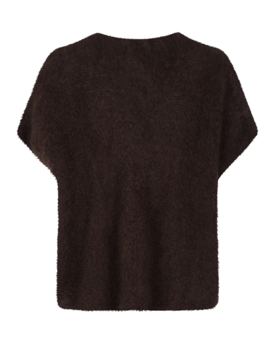 Väst Freja oversize onesize silverknappar brun - 3