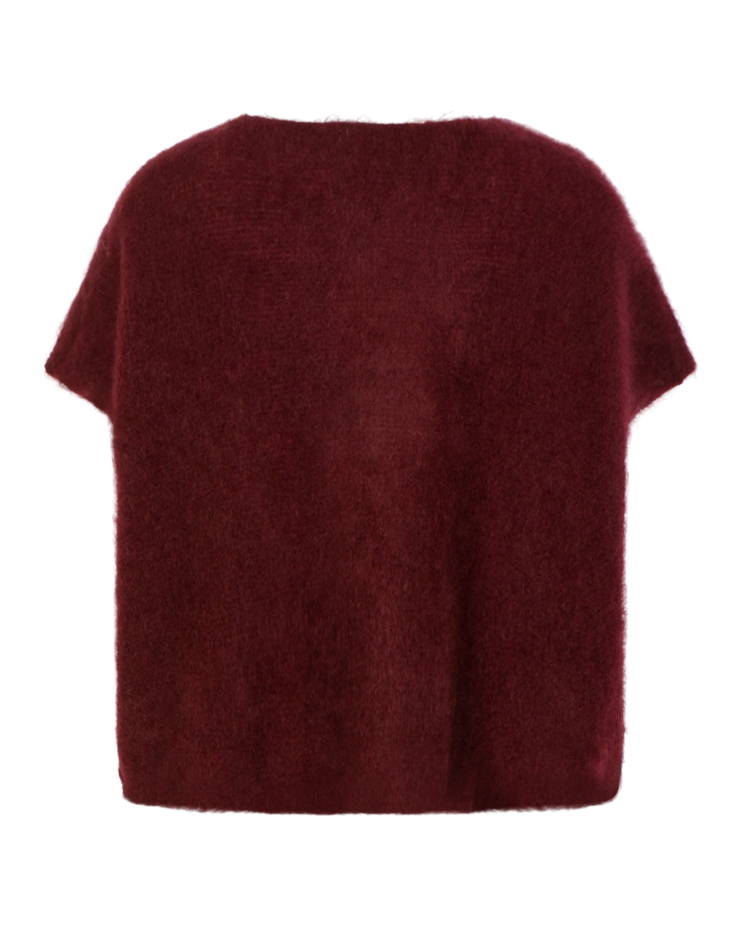 Väst Freja oversize onesize silverknappar vinröd - 3