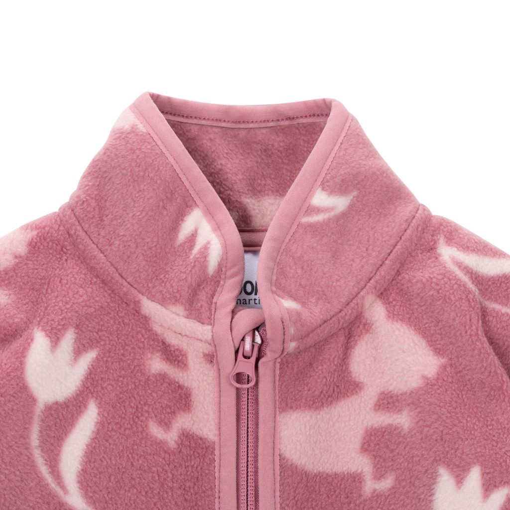 Mumin Barn Fleecejacka - Ängblommor Rosa - 2