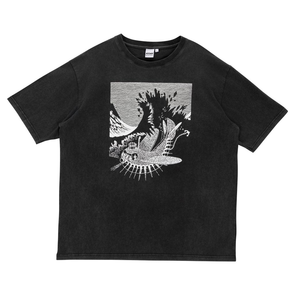 Mumin Vuxen T-shirt - Resa Svart