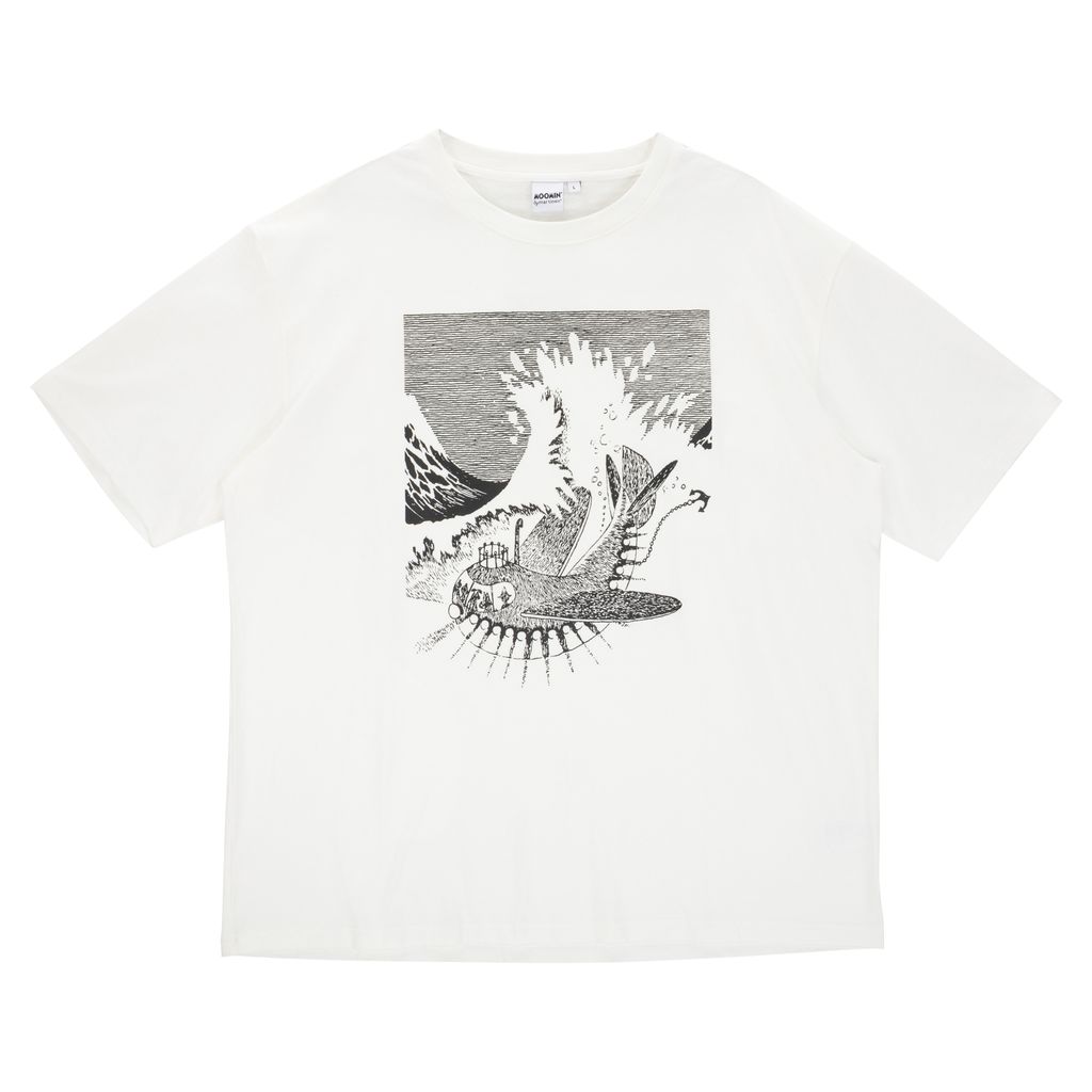 Moomin Adult T-shirt - Travel Natural White